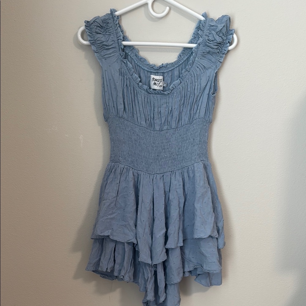 Princess Polly Womens Light Blue Mini Dress